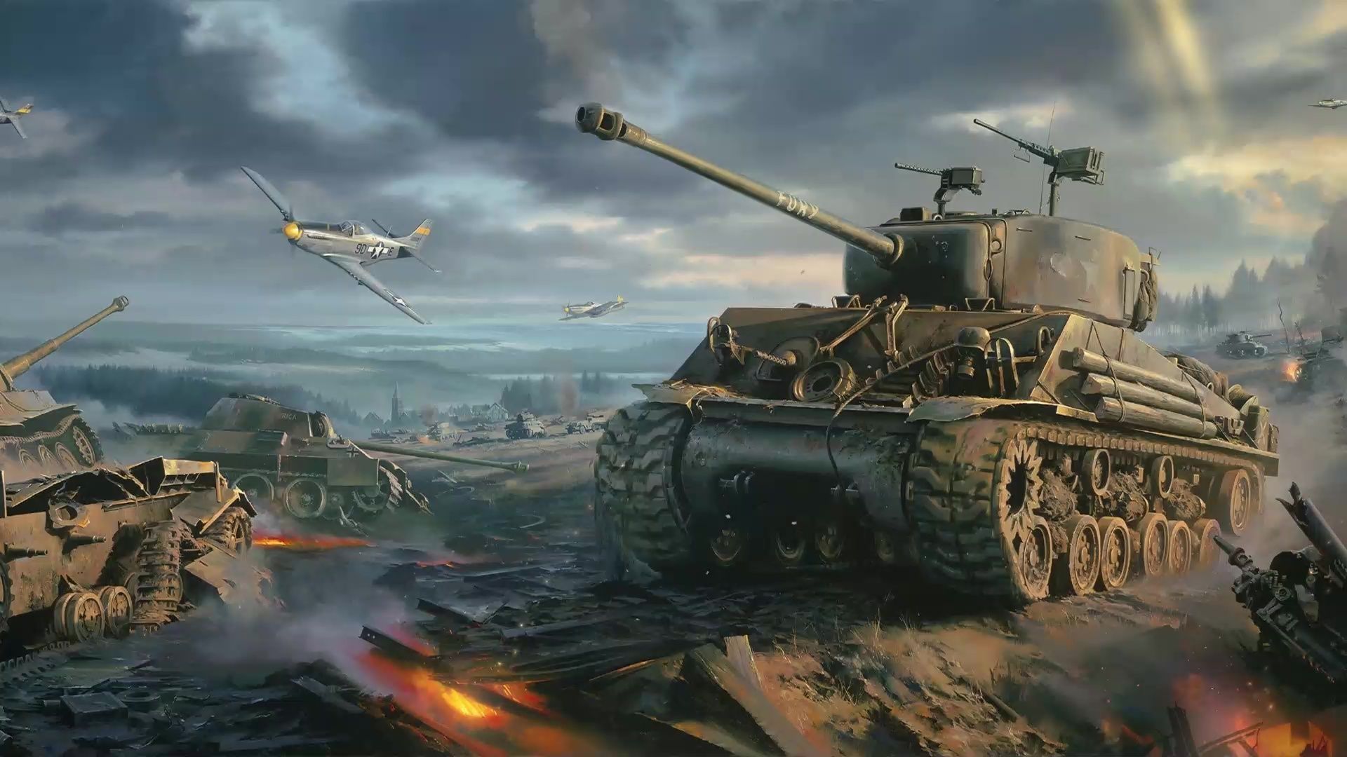 1920x1080 War Tank Live Wallpaper