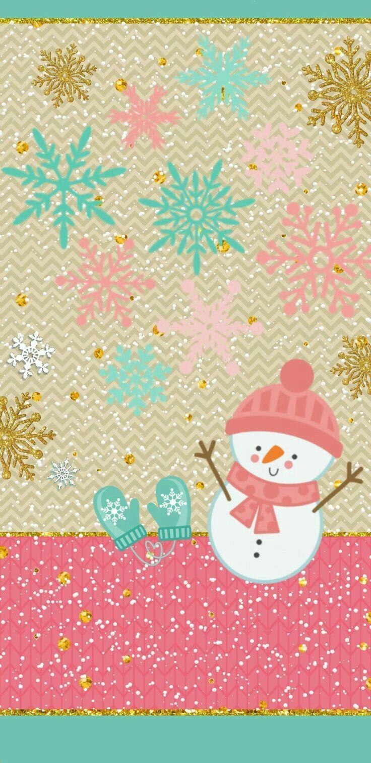736x1511 Winter Snowman!. Winter Background!❄️❄️. Xmas