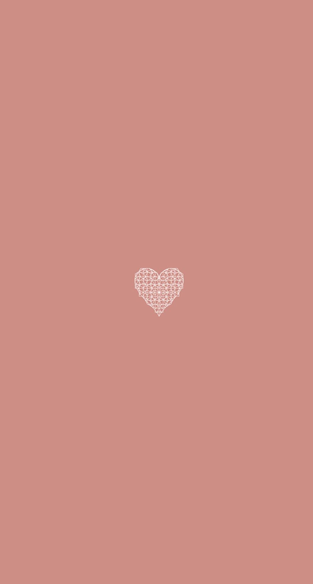 1028x1920 Hình minh họa trái tim phẳng đơn giản Ngày lễ tình nhân iPhone 6 Plus HD