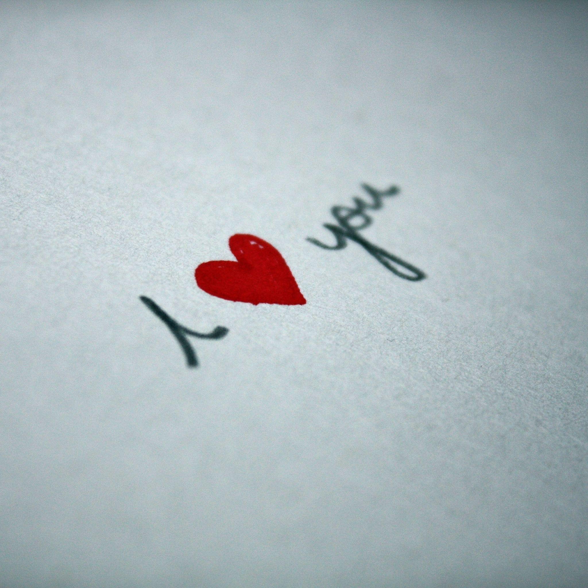 2048x2048 I Love You iPad Air Wallpaper Free Download