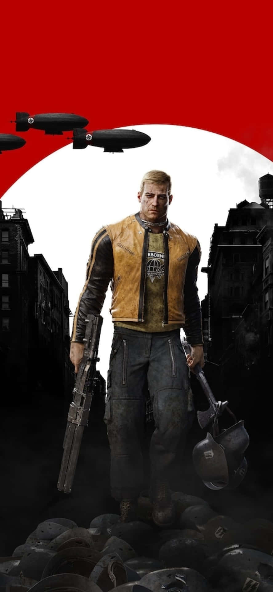887x1920 Android Wolfenstein Ii Background
