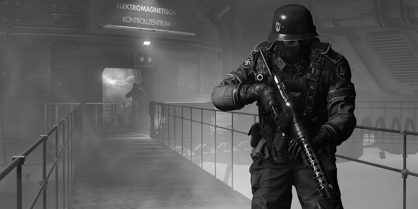 1600x800 Bridge Patrol. Wolfenstein 2: The New