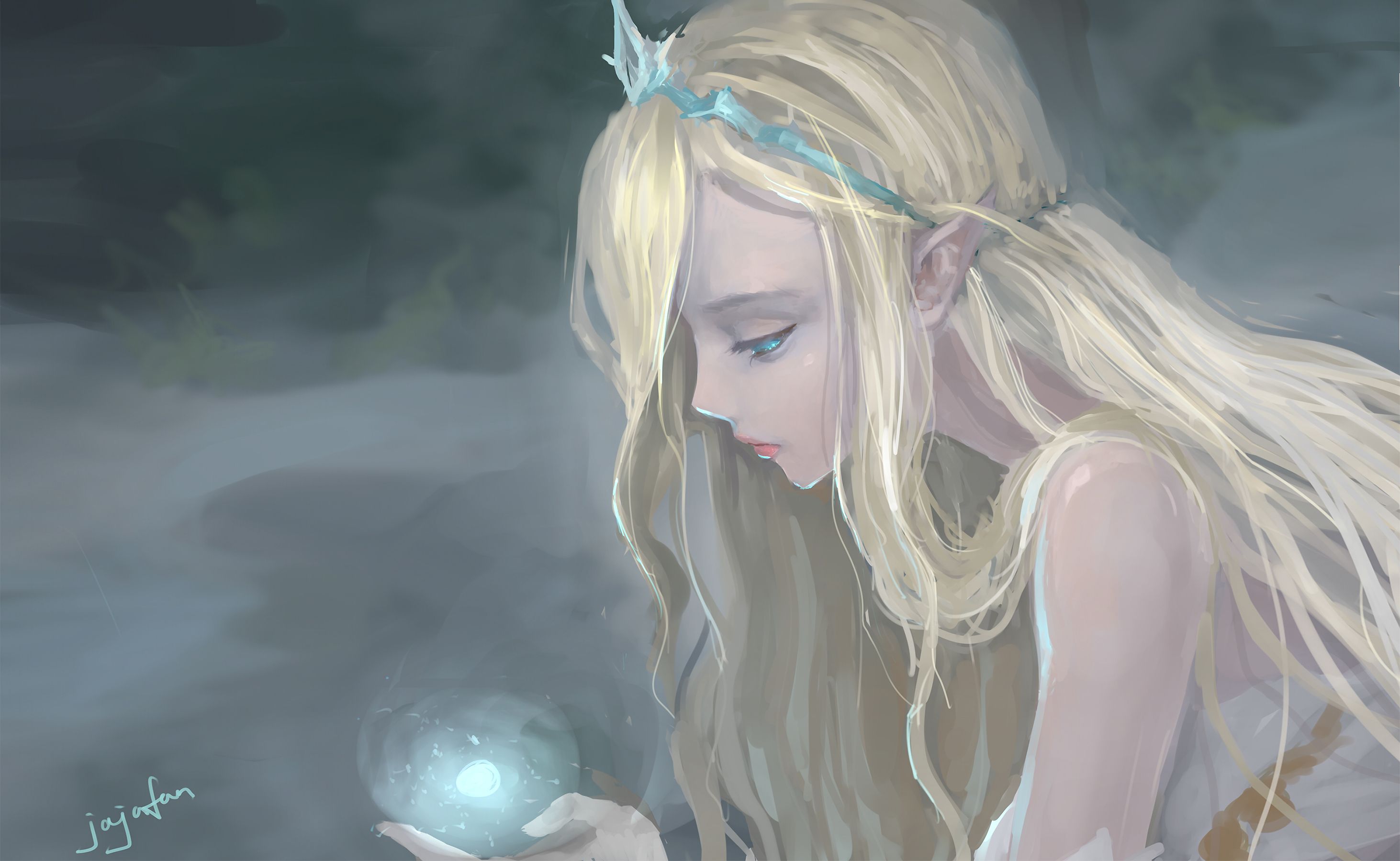 2925x1800 League of Legends, Janna, Pixiv Id