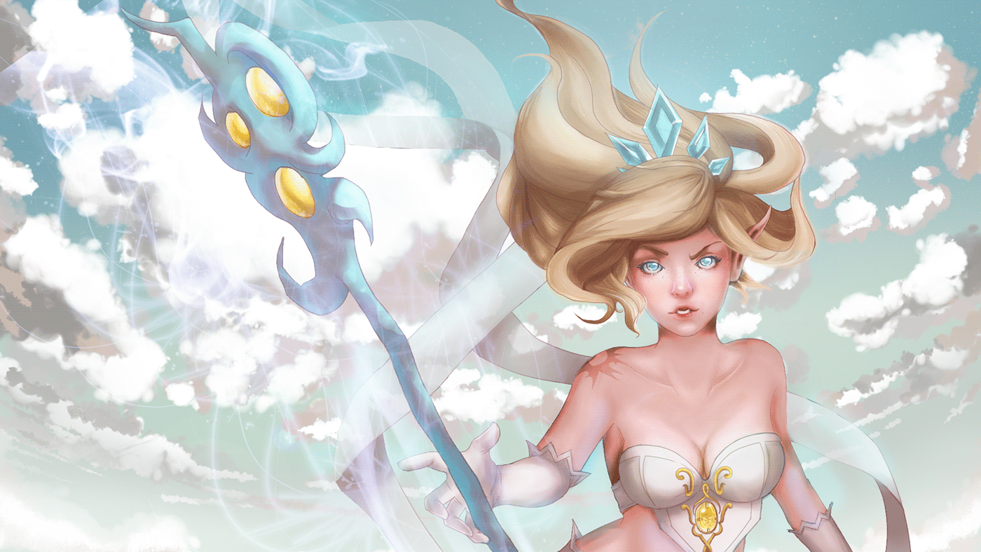 1400x788 Janna League of Legends Tribute - Behance