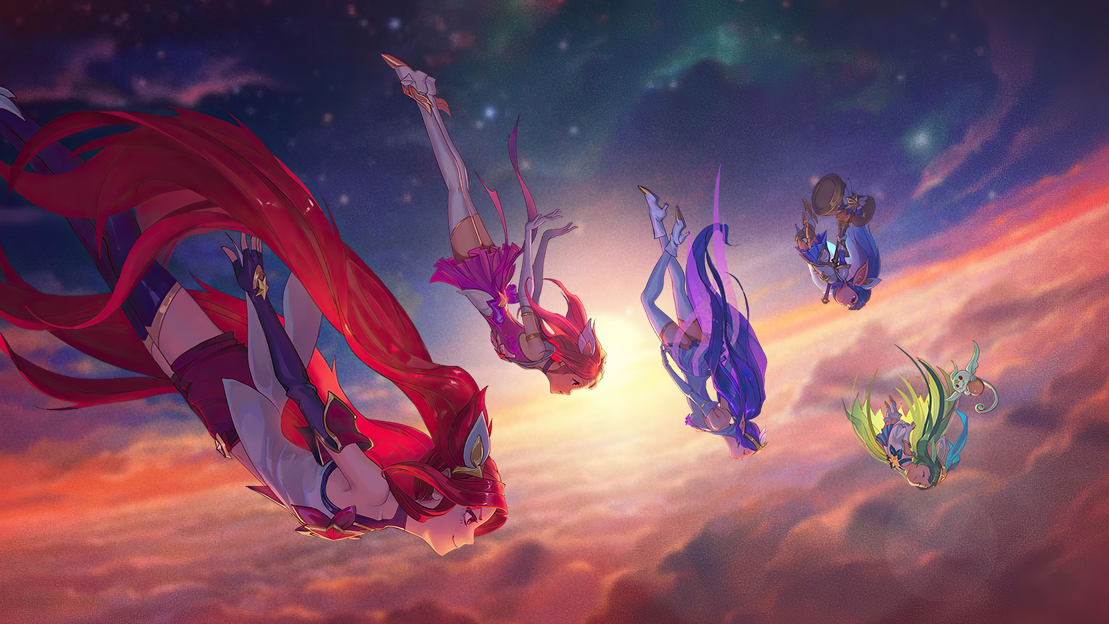 3840x2160 Lux Janna Poppy Jinx Lulu League Of