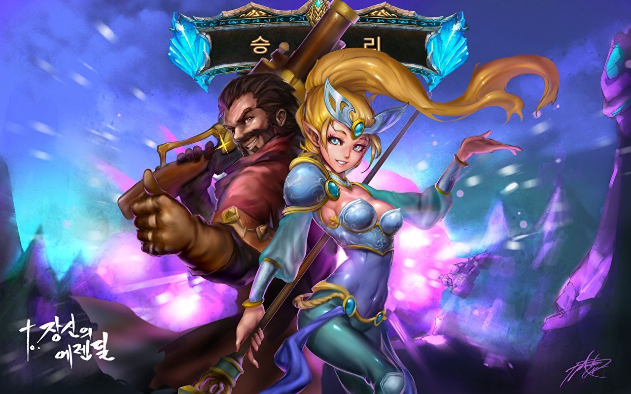 1280x800 Legends Warriors janna, graves Fantasy
