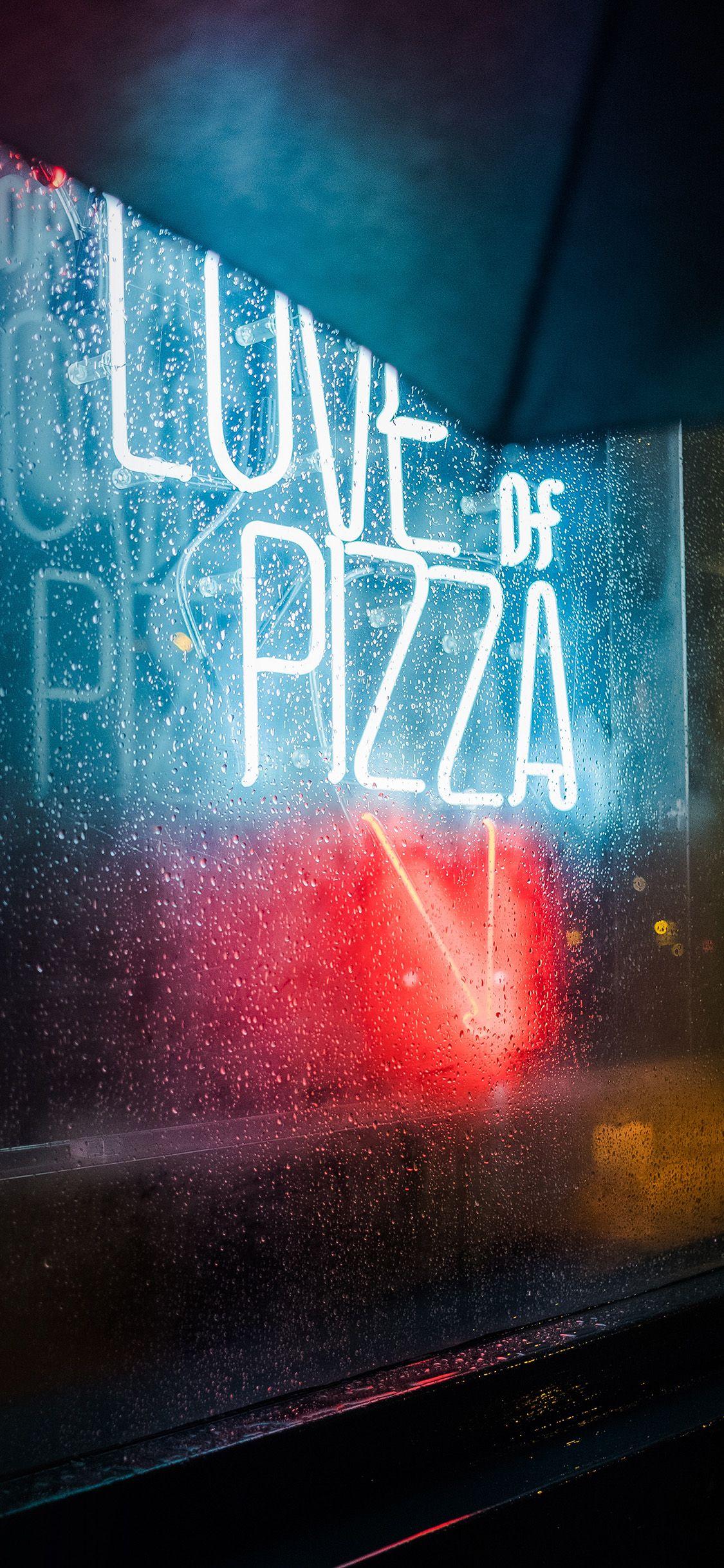 1125x2436 iPhone X wallpaper. love of pizza