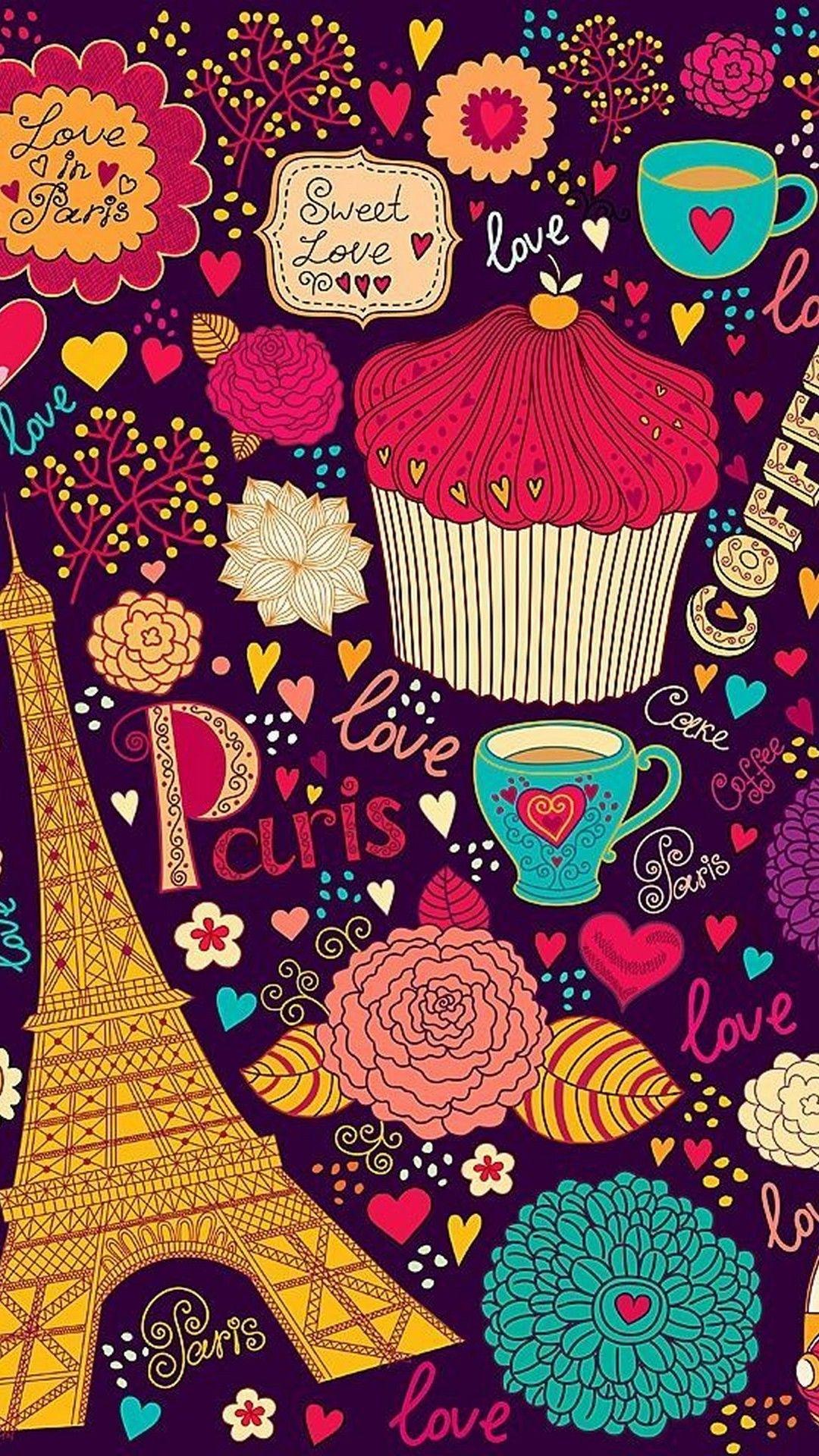 1080x1920 Cute Paris Wallpaper