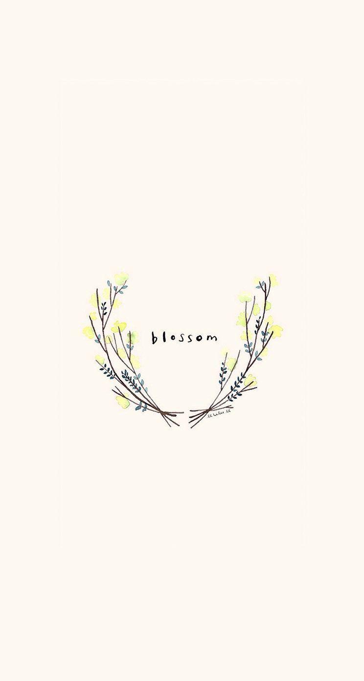 744x1392 Blossom Bloom Month Flower Floral Wrath Background Wallpaper