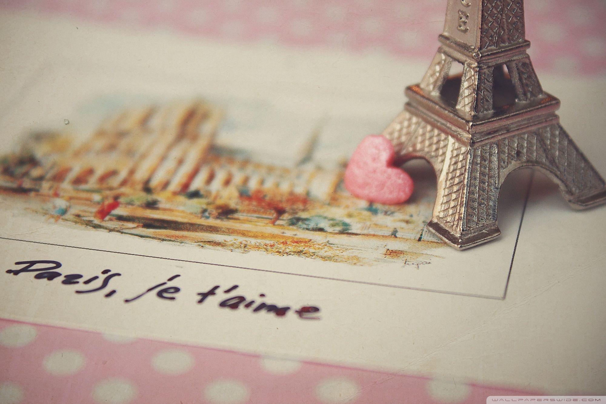 2000x1333 Paris Je T'aime ❤ 4K HD Desktop Wallpaper for 4K Ultra HD
