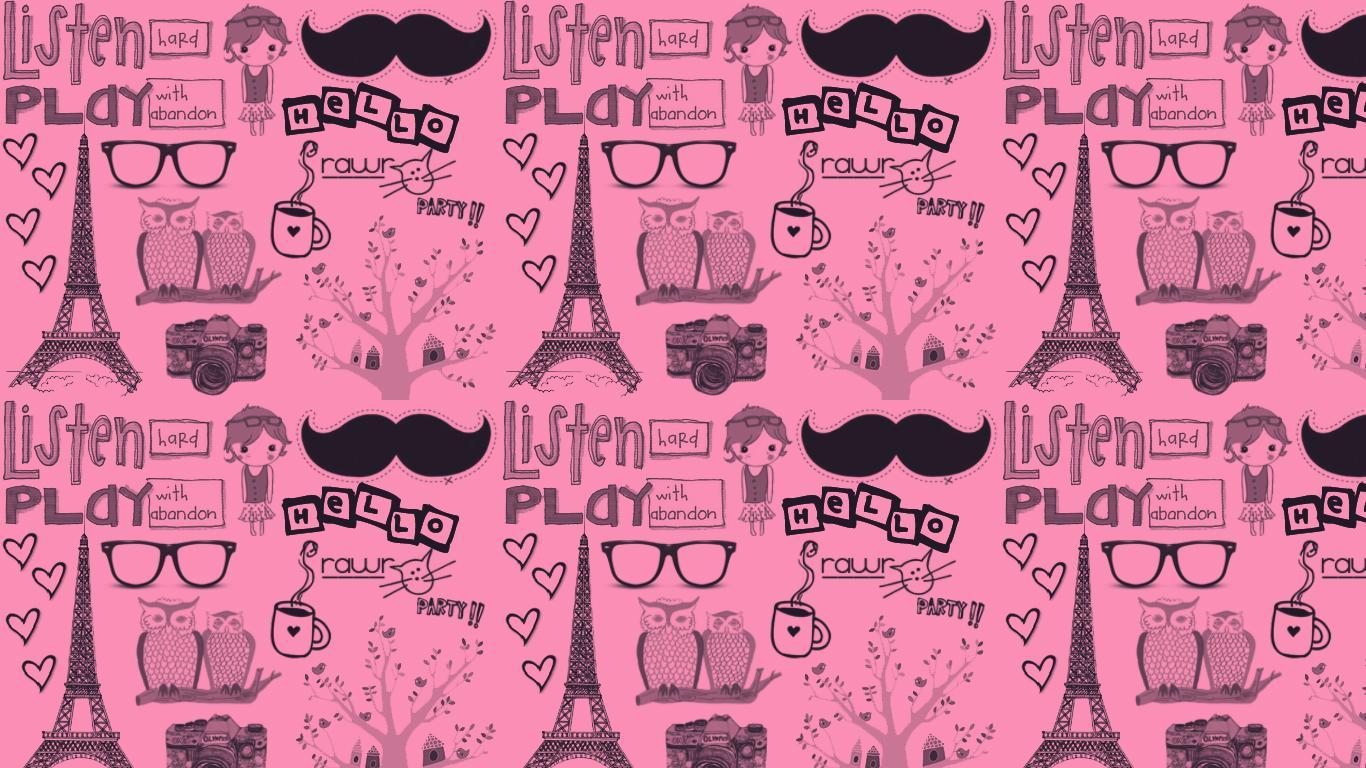 1366x768 Paris Wallpaper Cute Group , Download for free