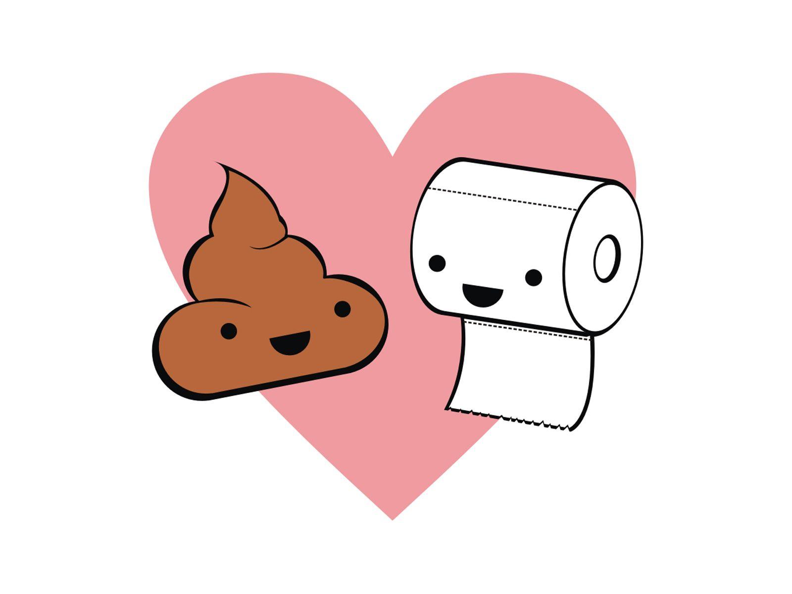 1600x1200 Toilet Love Funny Illustration Desktop Wallpaper