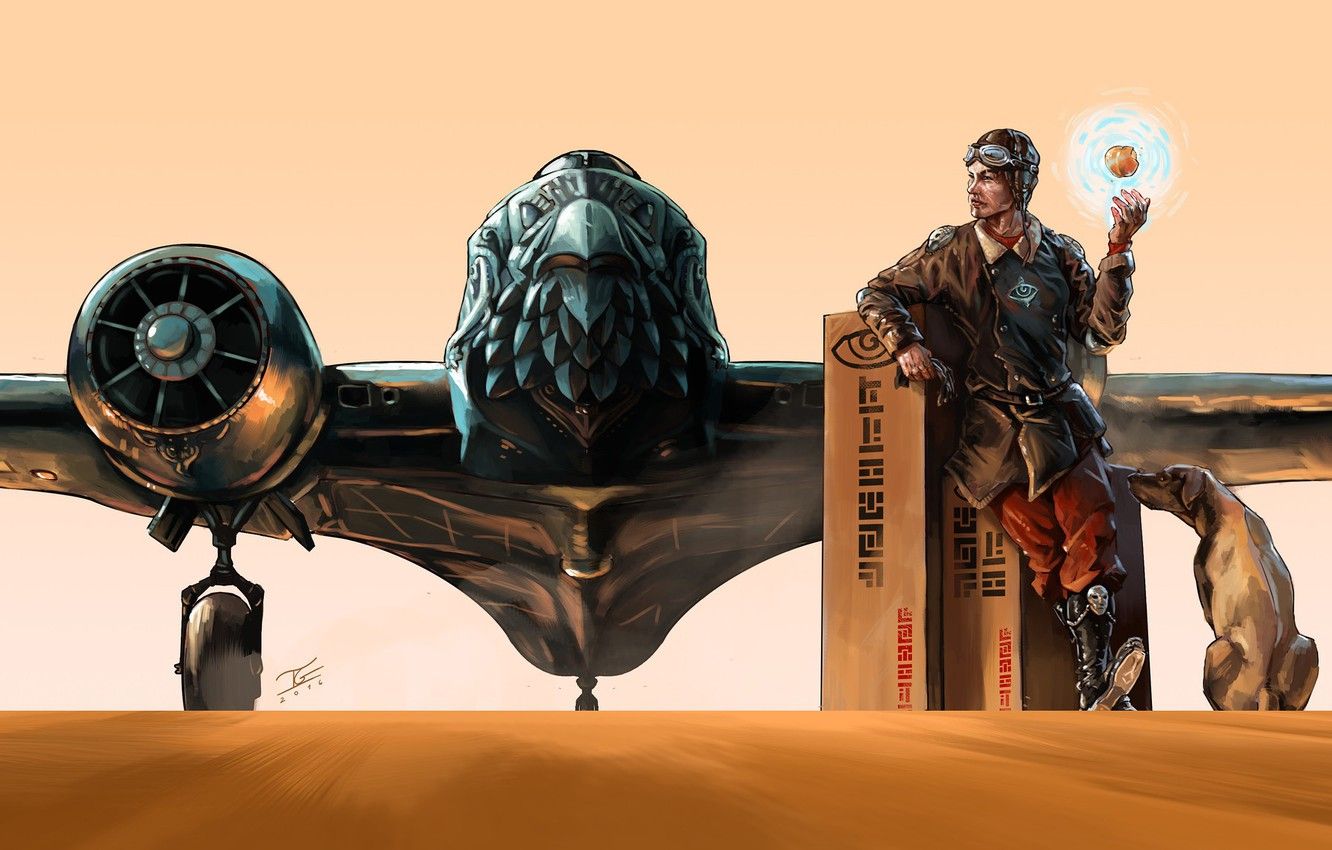 1332x850 Free download Wallpaper dog pilot