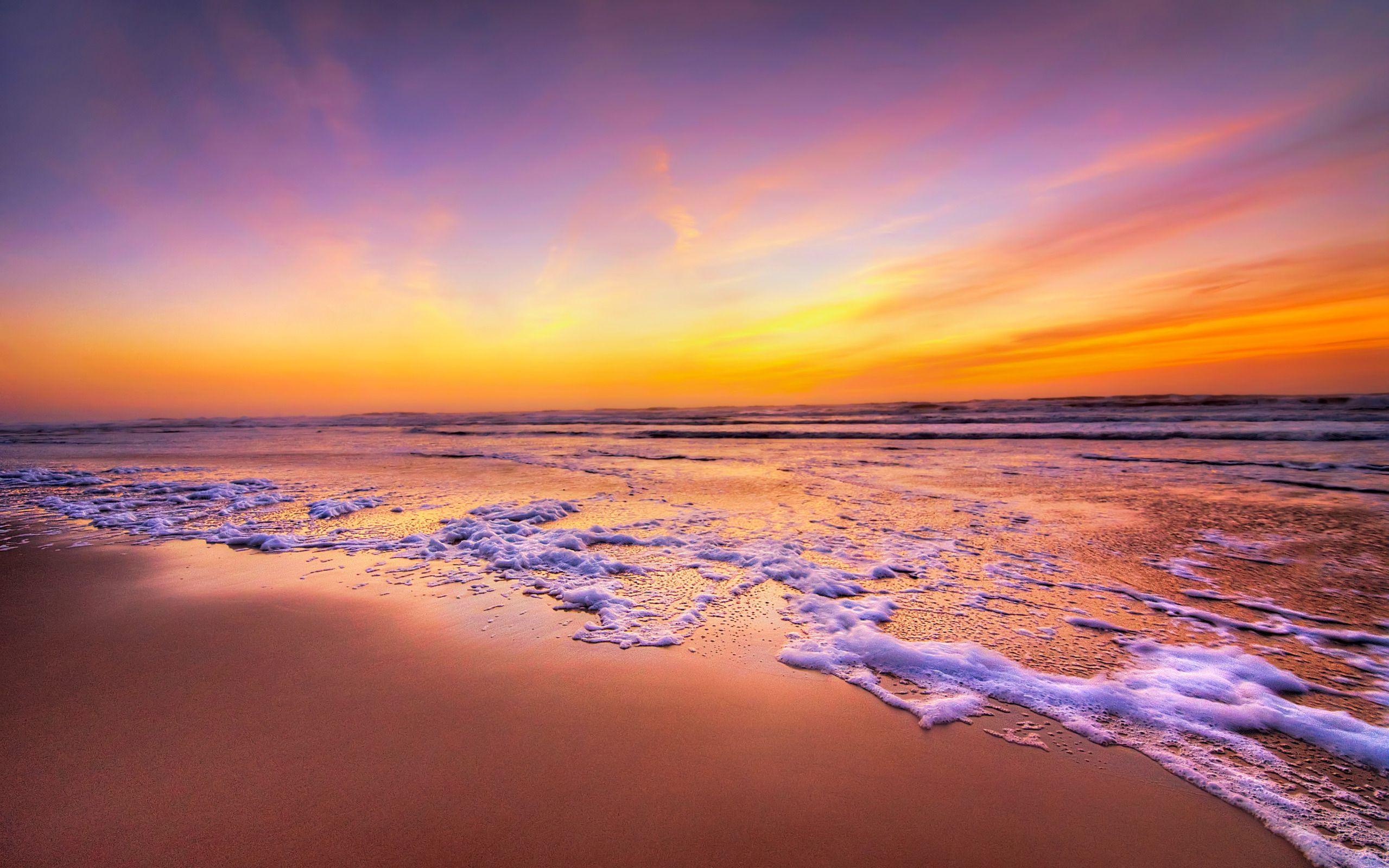 2559x1600 Free download Sunset California Beach widescreen wallpaper