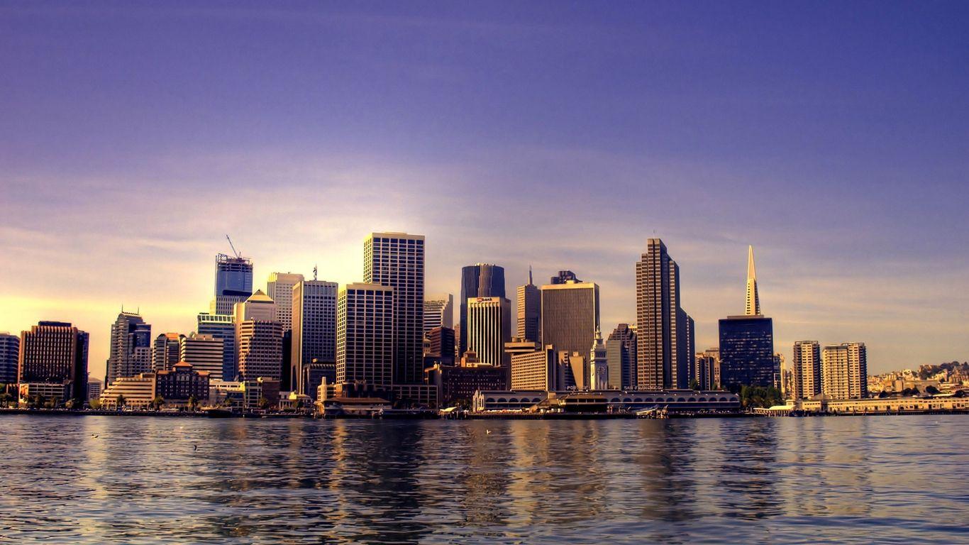 1366x768 Download wallpaper 1366x768 san, cityscape, building, california, usa tablet, laptop HD background
