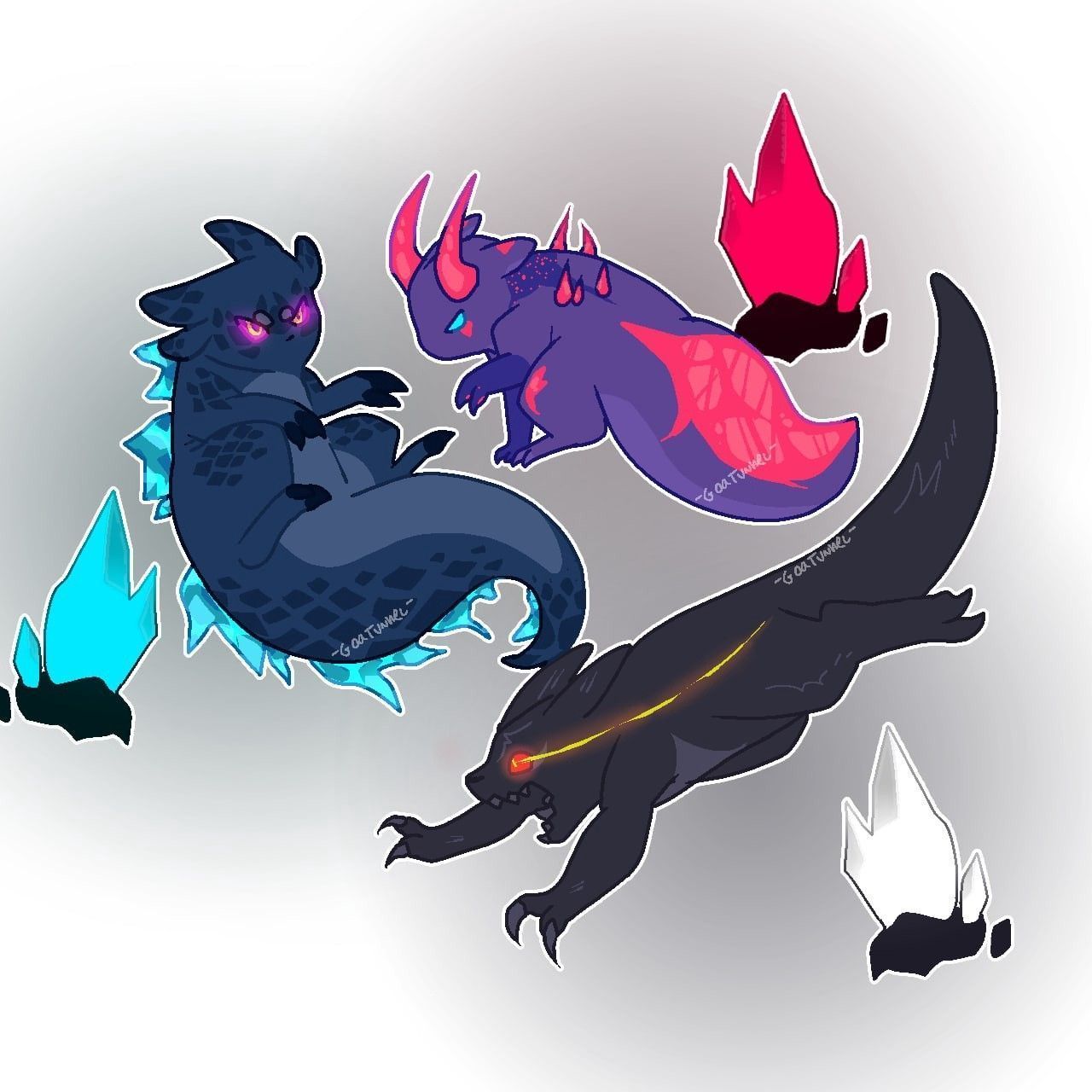 1280x1280 Kaiju paradise. Furry art, Kaiju art