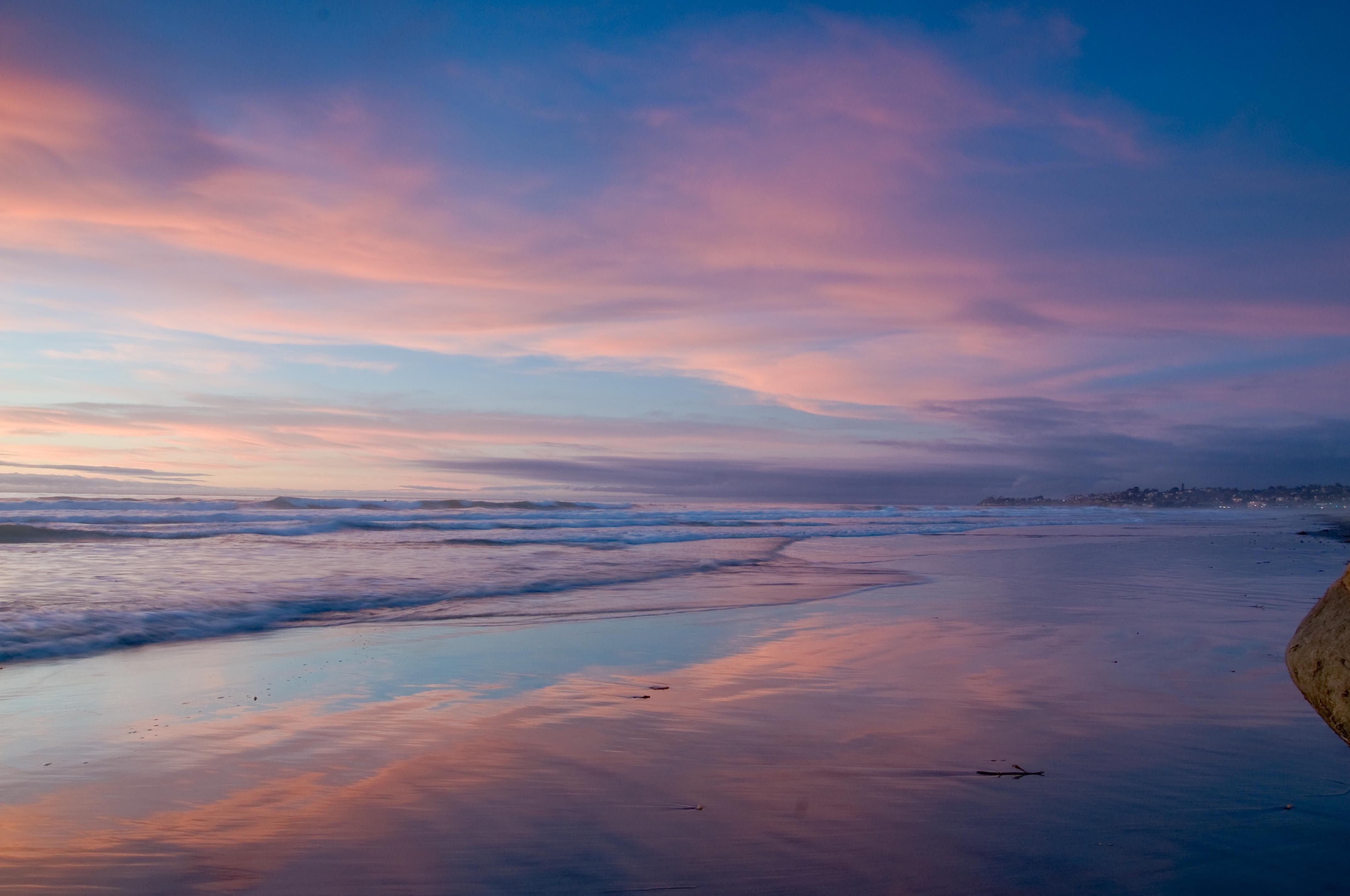 4288x2848 wallpaper ocean, shore, beach, sky, california HD