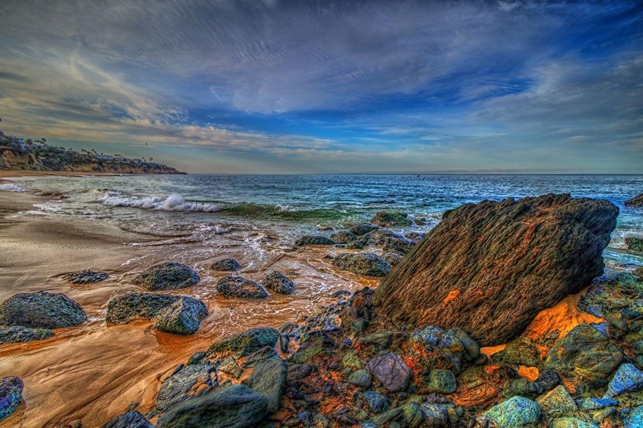 1280x853 Image California USA Laguna Beach Sea HDRI Nature Waves