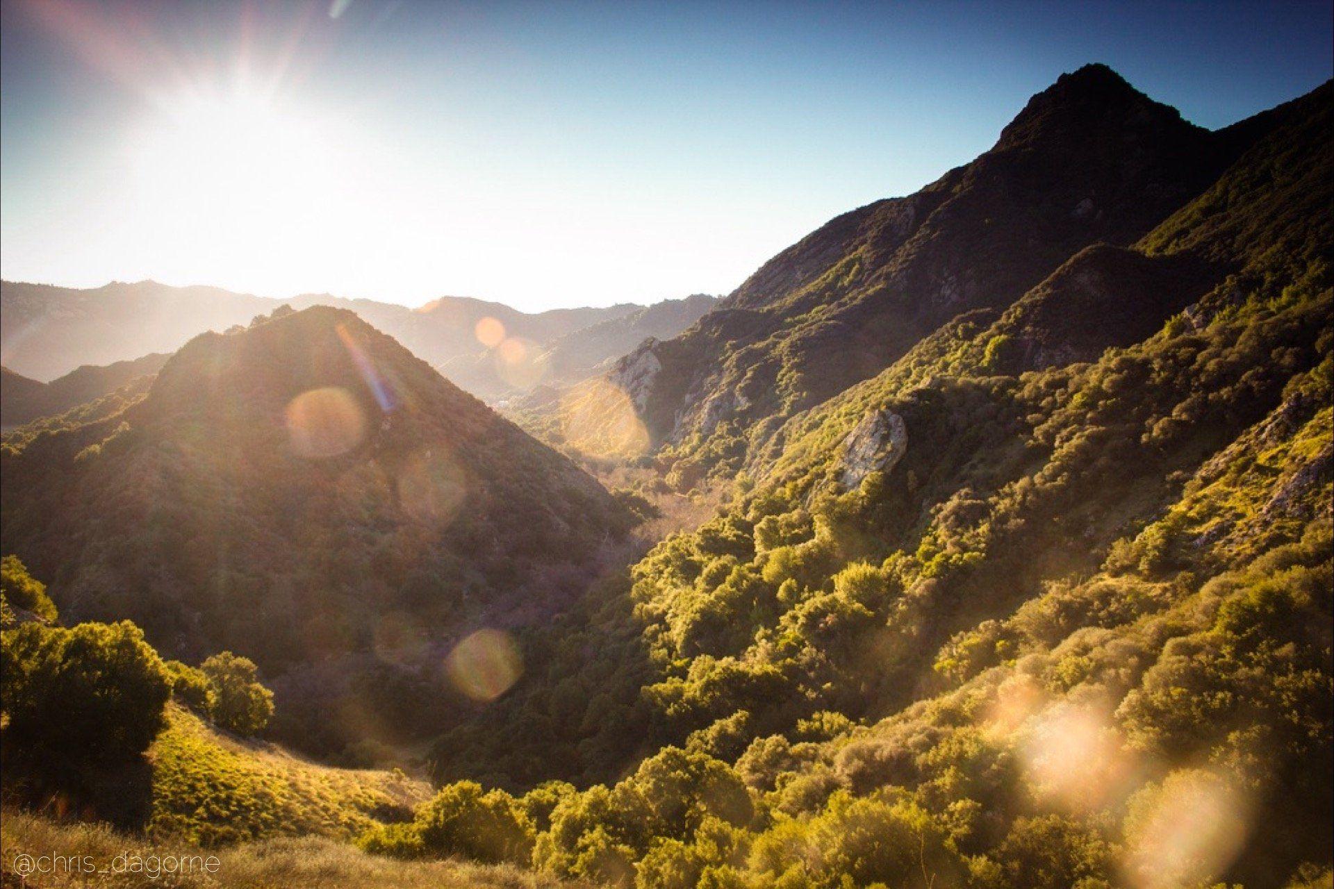 1920x1280 Sunrise Over the Santa Monica Mountains Malibu Creek State Park HD wallpaper