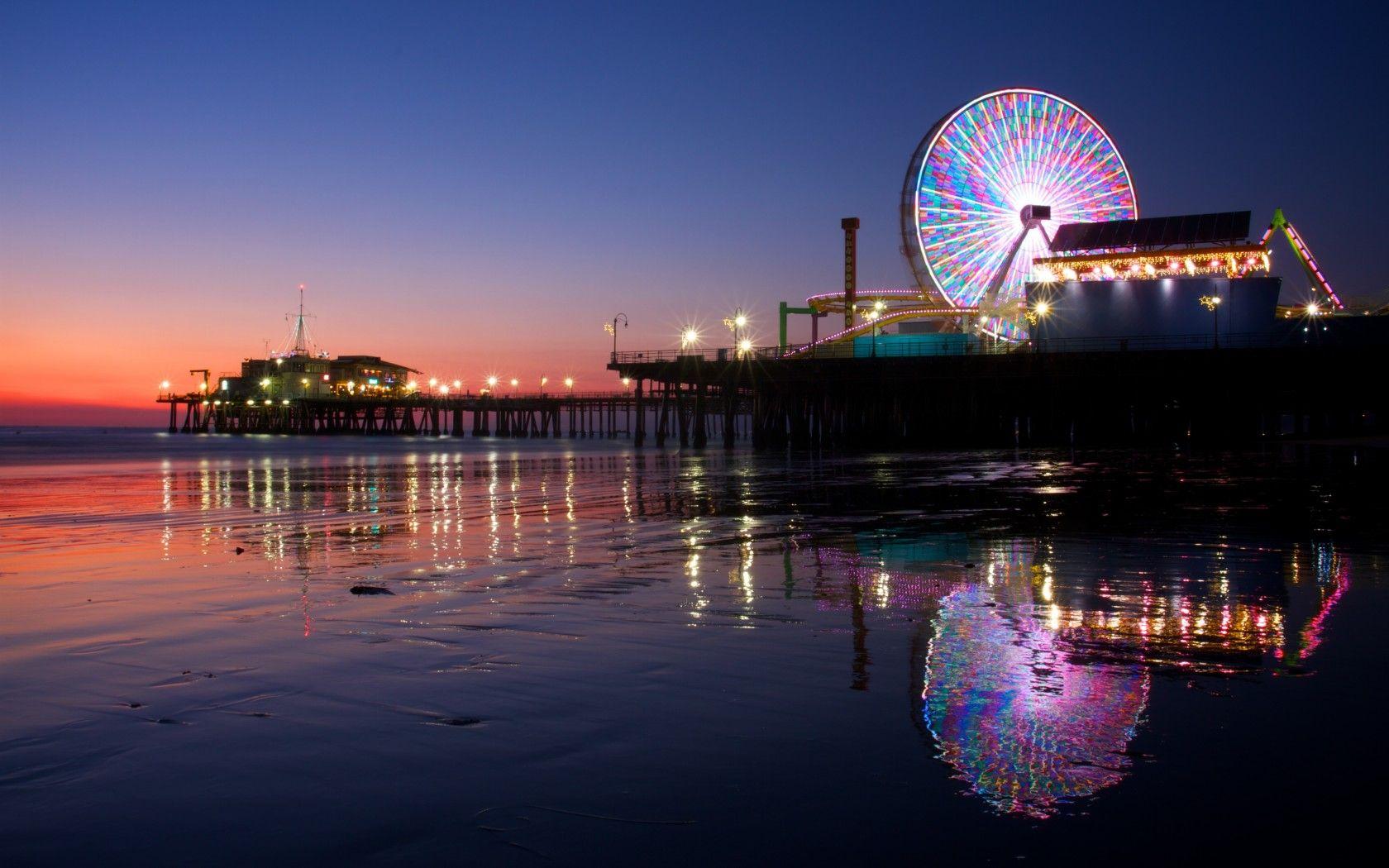 1680x1050 Santa Monica Pier Wallpaper / Star ULTRA HD Textures