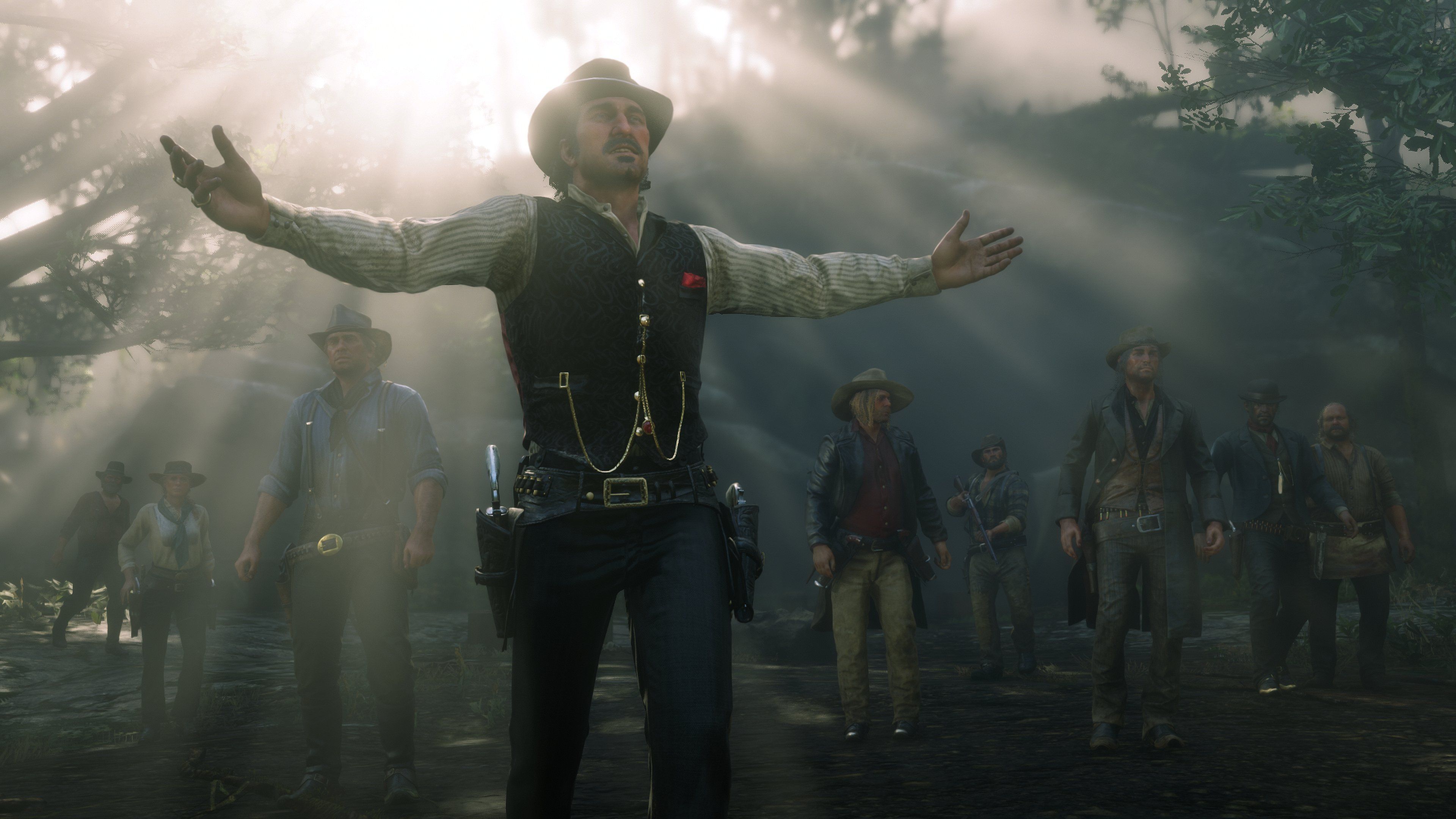 3840x2160 Red Dead Redemption 2 Gang in 4K Ultra HD Wallpaperx2160