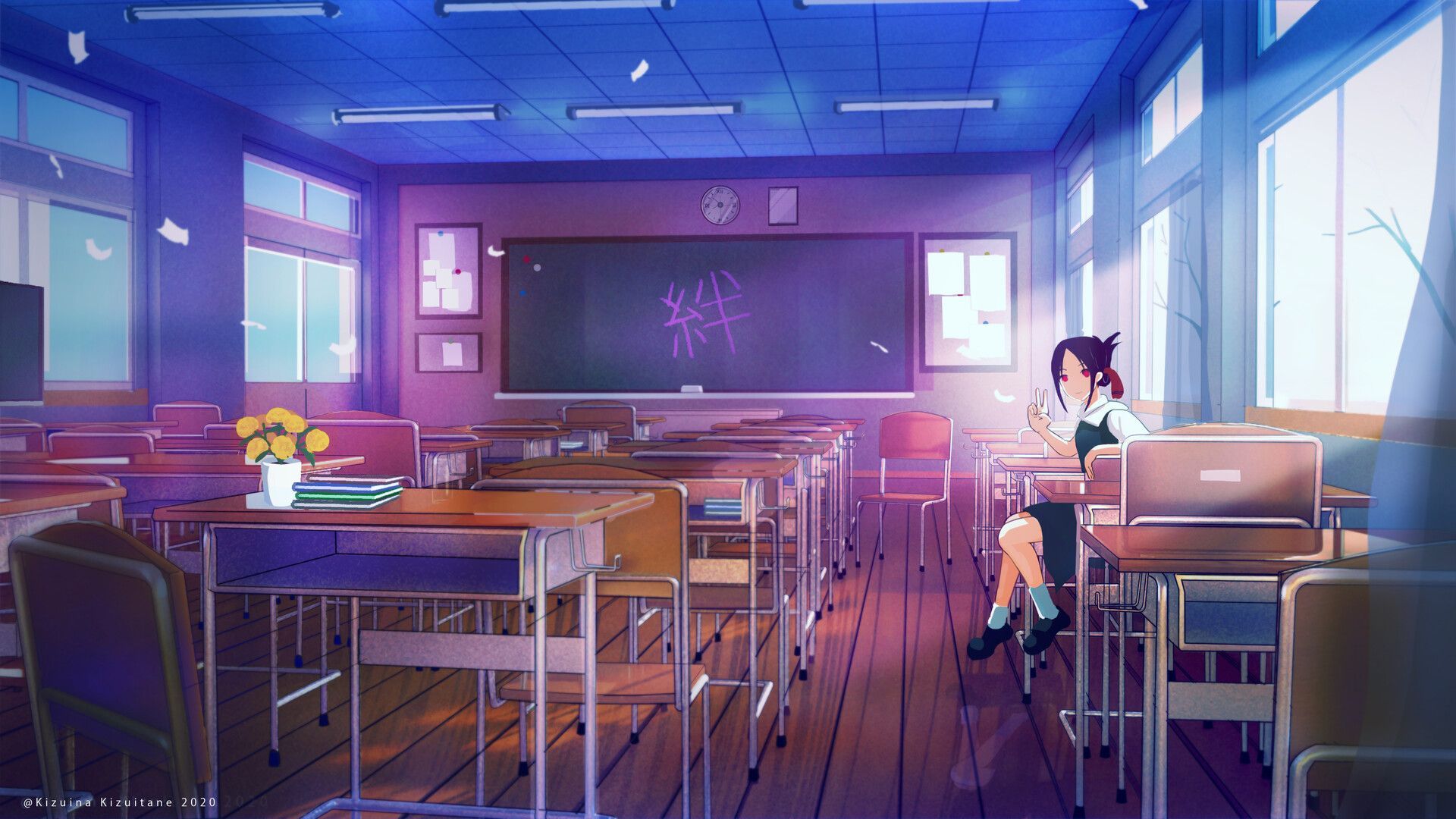 1920x1080 Anime Classroom