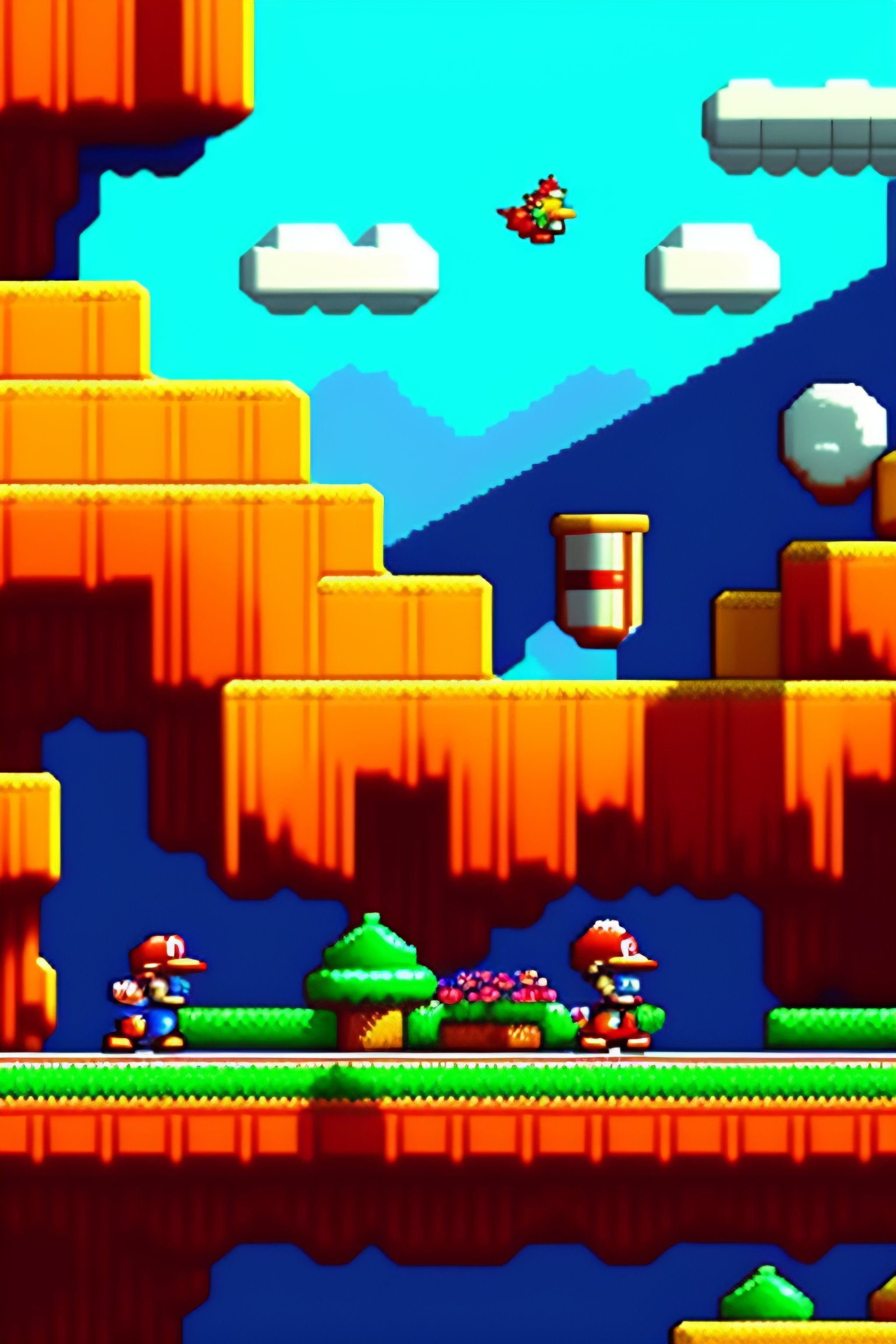2048x3072 Lexica art super mario bros. 3D