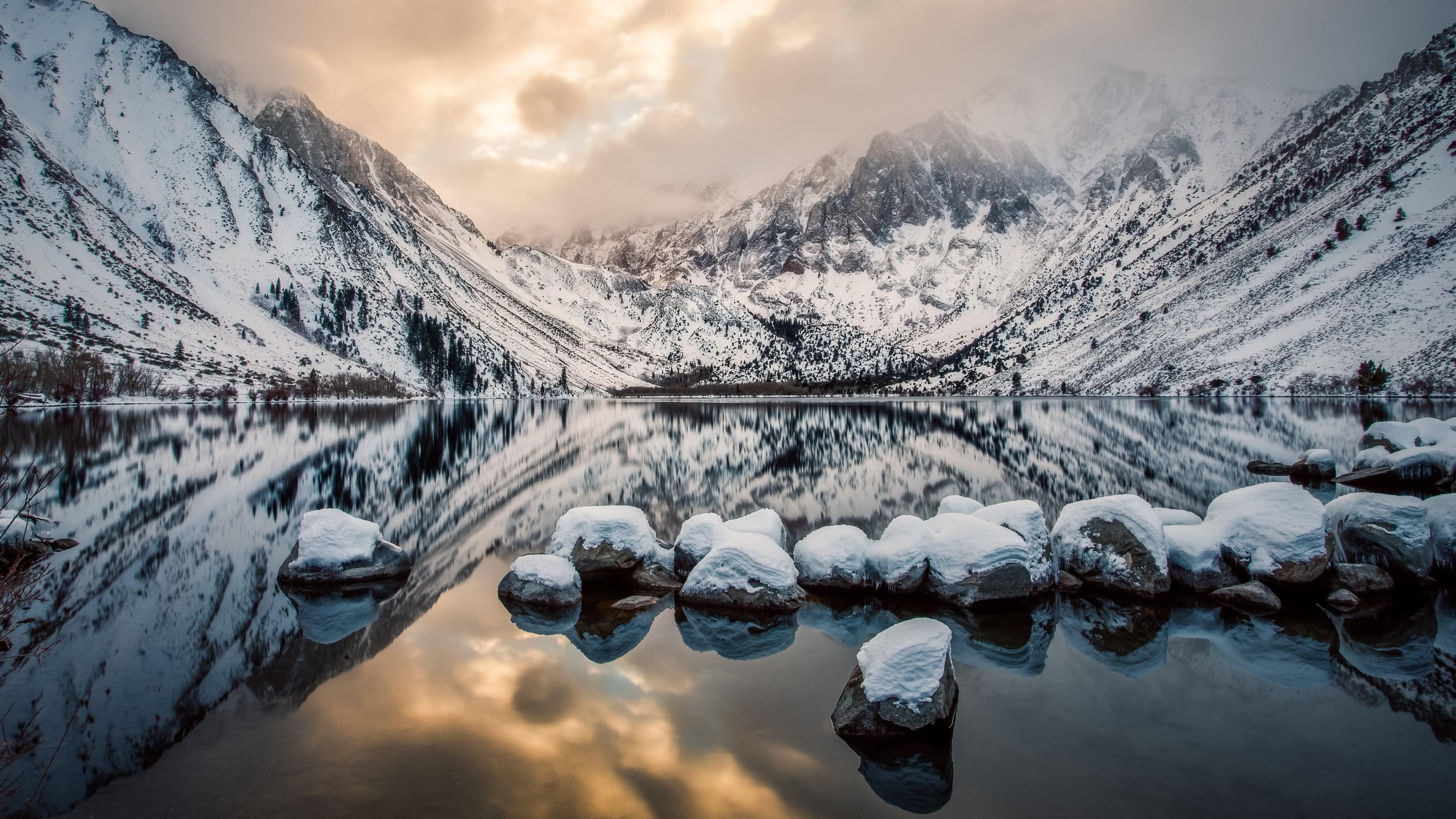 3840x2160 Convict Lake, Sherwin Range, Sierra .