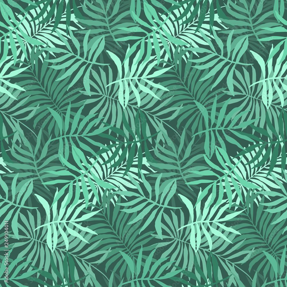 1000x1000 Elegant green seamless pattern