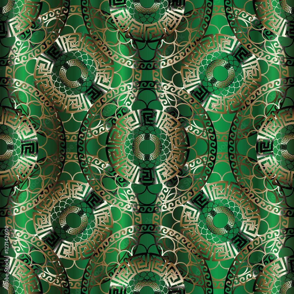1000x1000 Modern elegant green abstract geometric