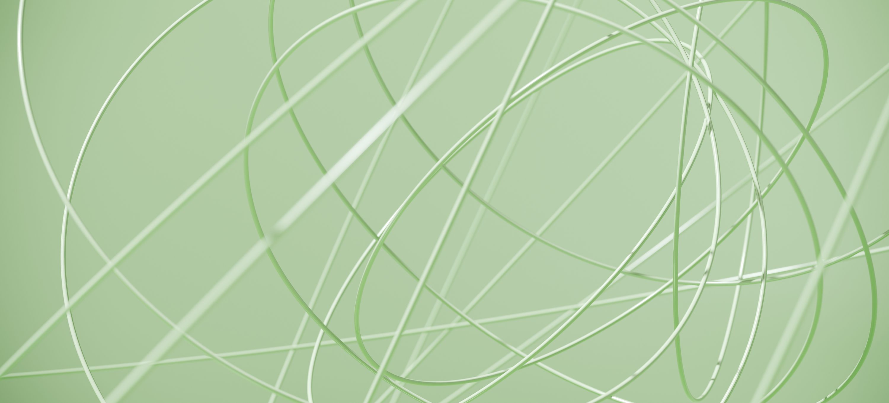3000x1362 Green Swirl premium wallpaper mural