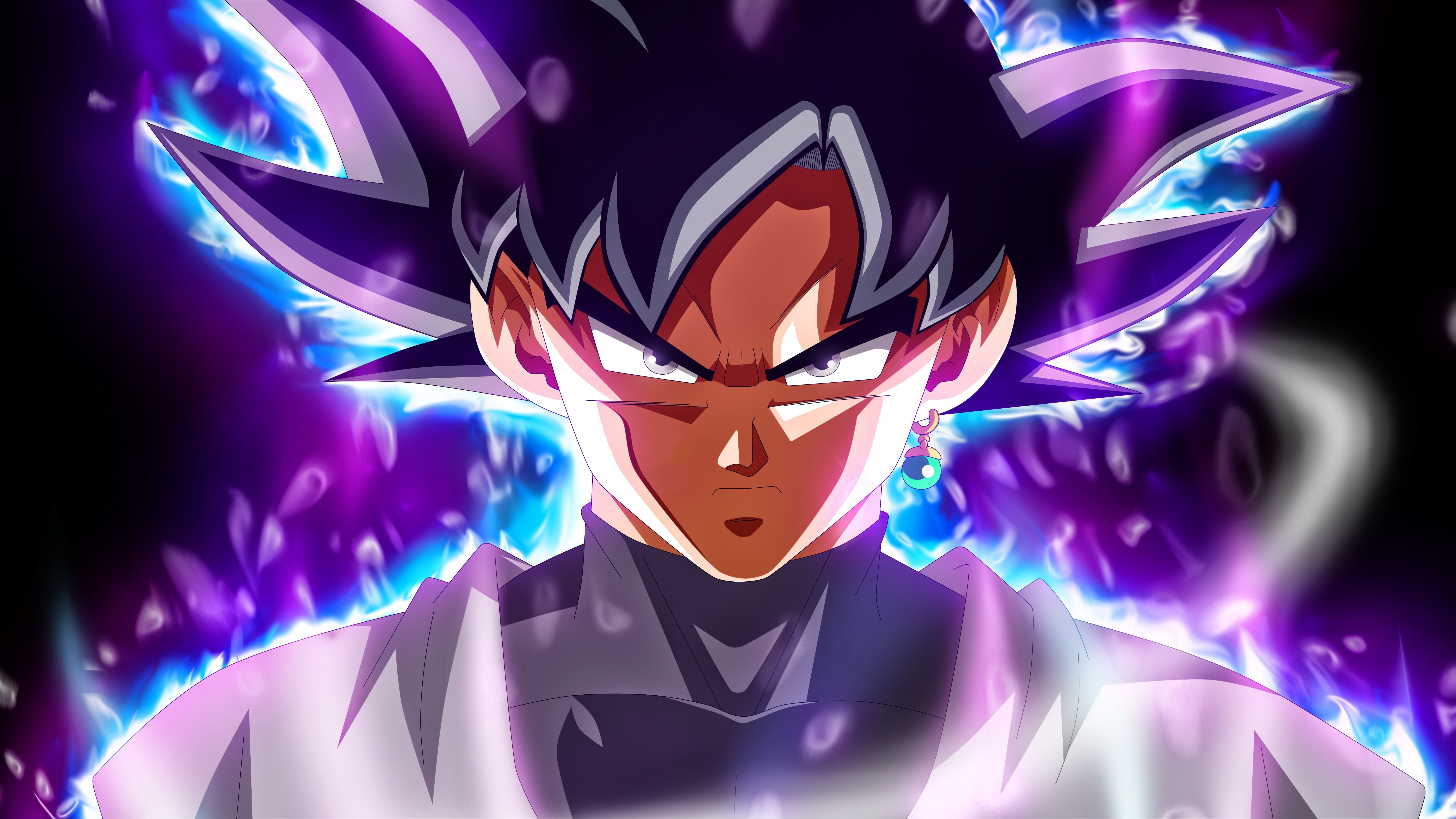 7680x4320 Wallpaper Zamasu, Goku, Vegeta, Cartoon