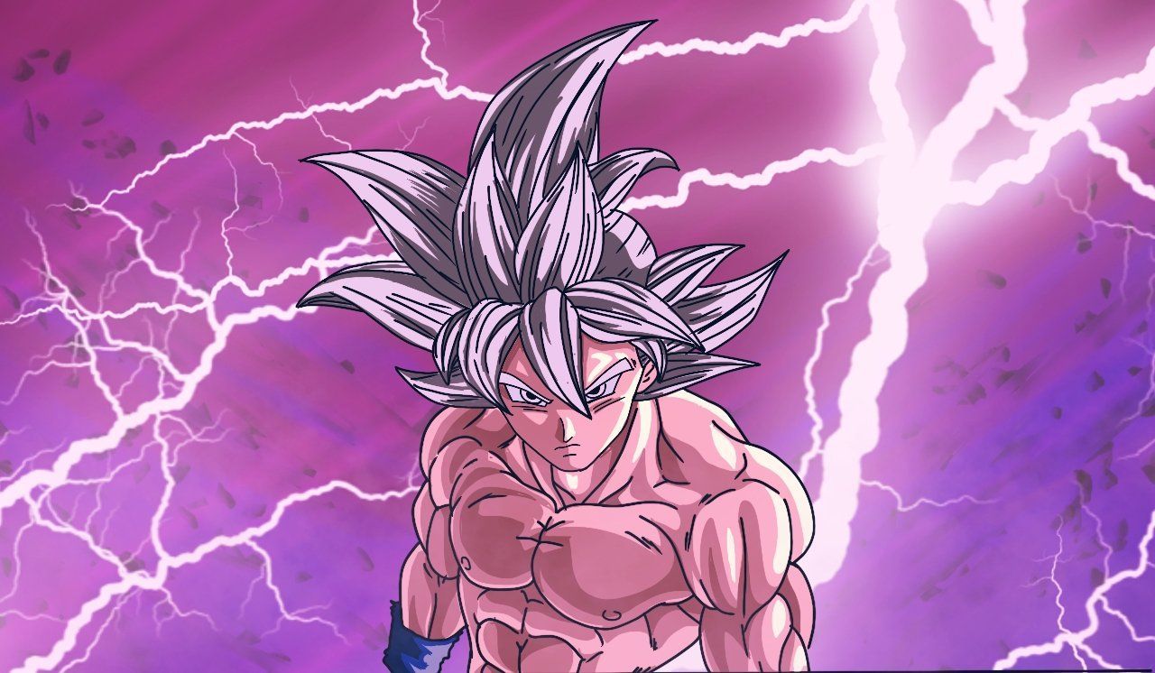 1280x746 goku purple aesthetic drawing. #GokuDay