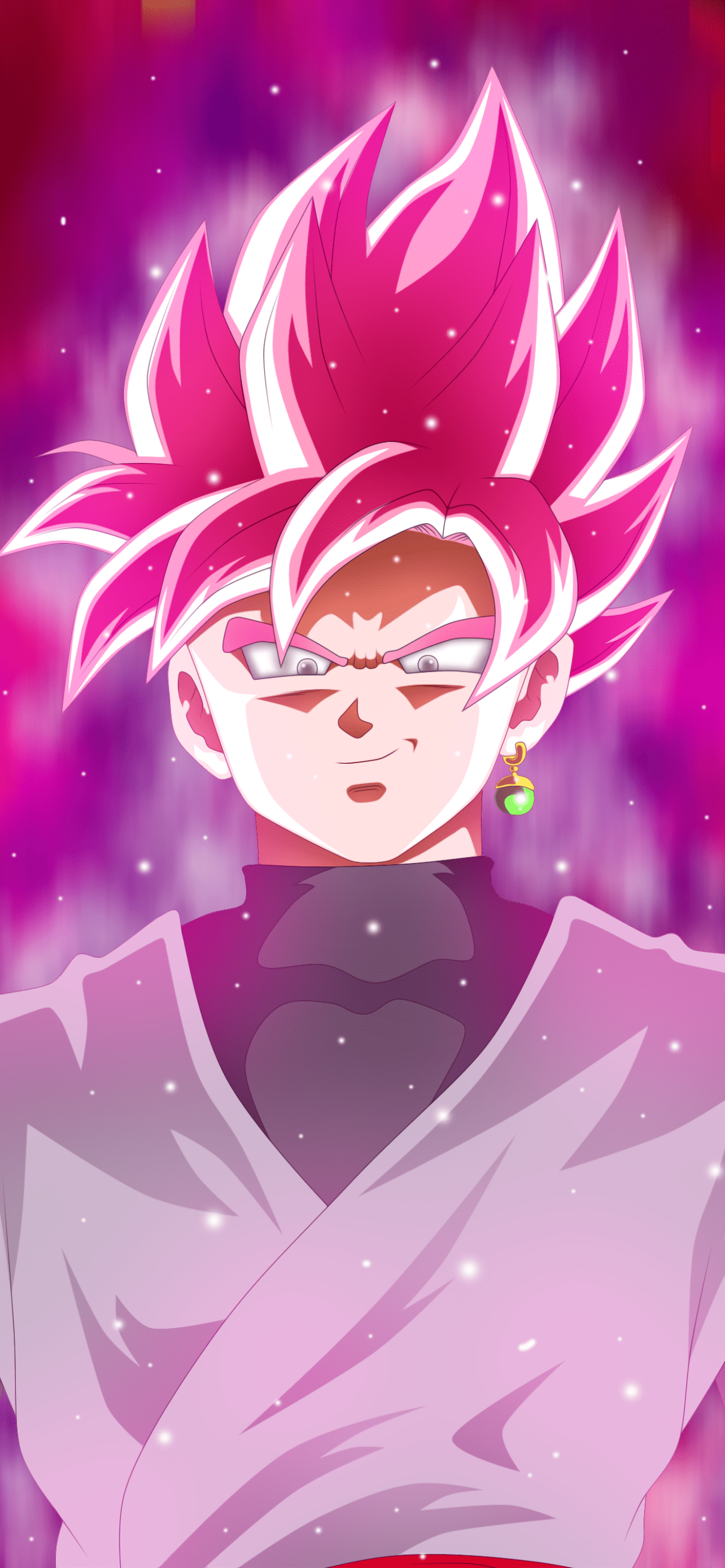 1284x2778 Black Goku Phone Wallpaper