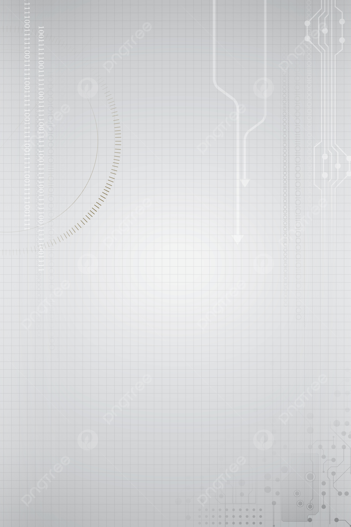 1200x1800 White Gray Concise Technology Lines