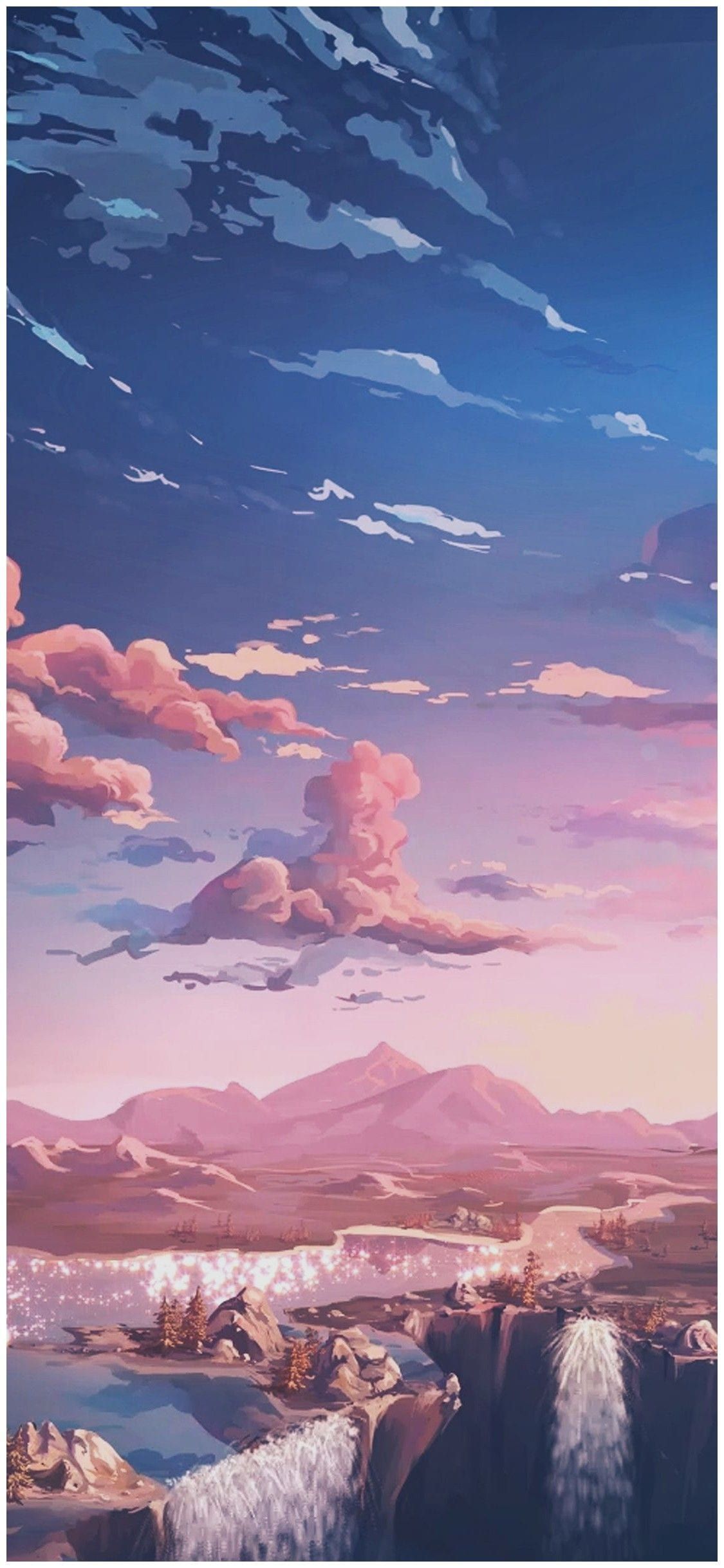 1125x2436 Beautiful aesthetic scene with sunset