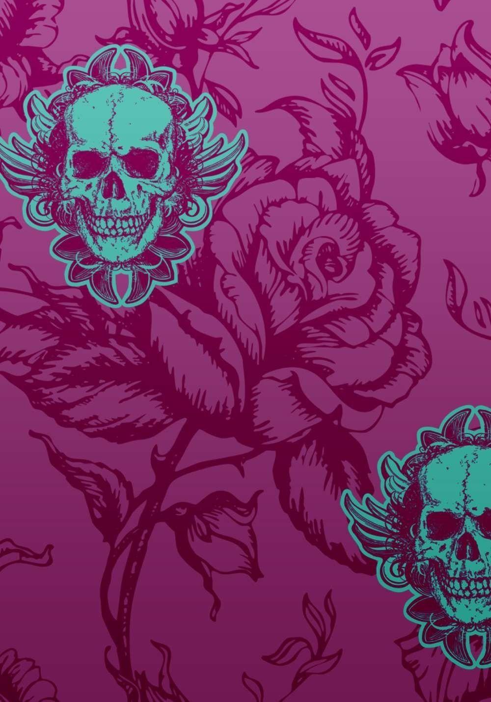 Black Skull with Rose Wallpapers - Top Free Black Skull with Rose