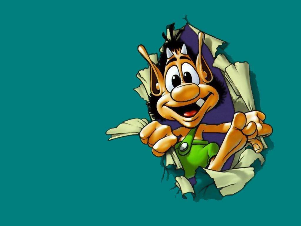 1024x768 Cartoon Computer Wallpaper