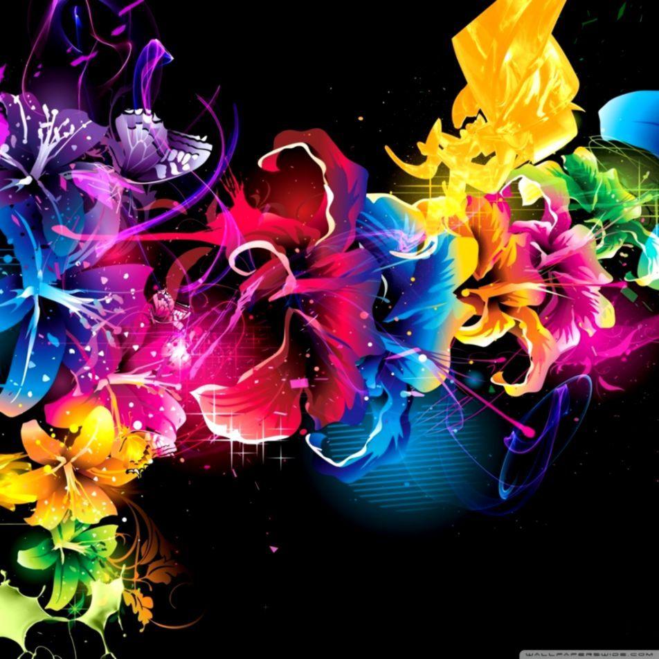 952x952 Colorful Flower Wallpaper Designs