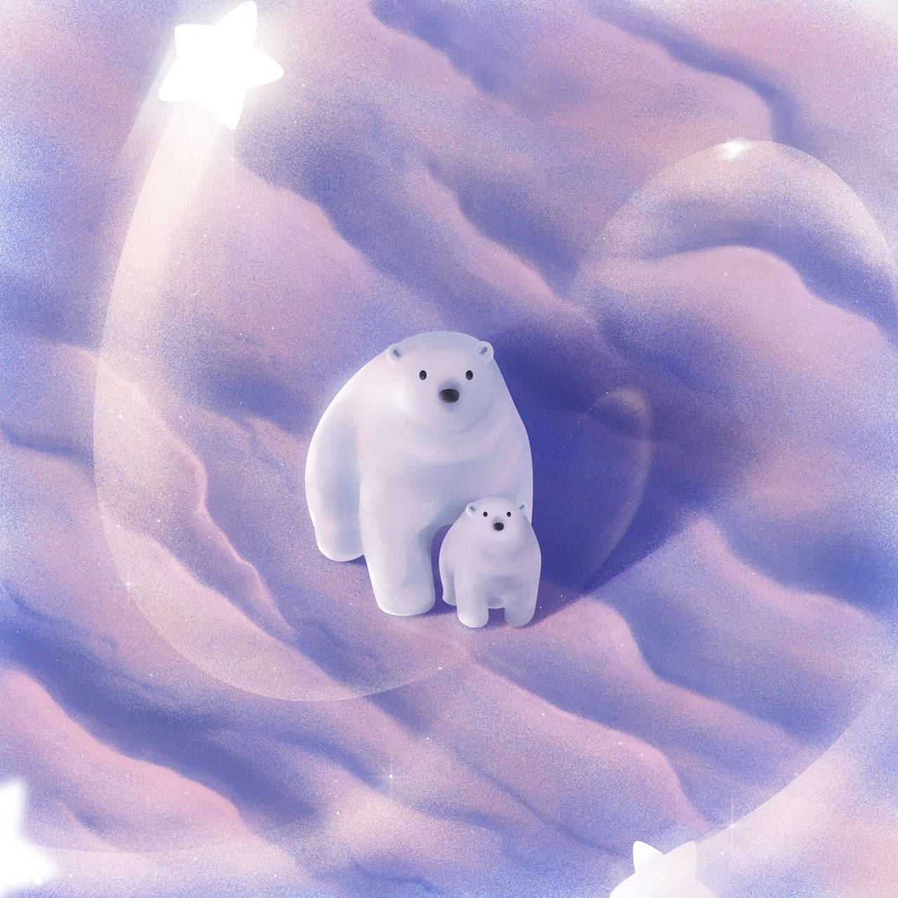1280x1280 Free Polar Bear HD Wallpaper