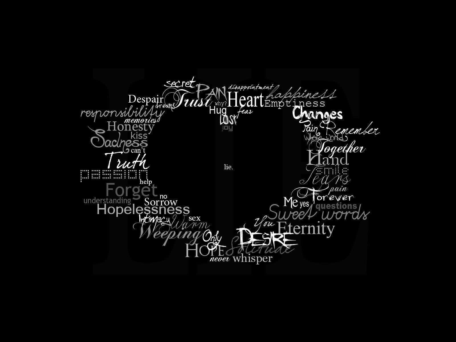 1600x1200 Download a black background with words