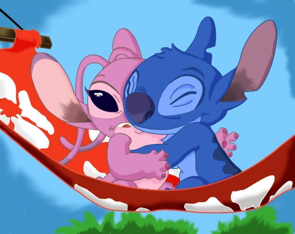 Lilo and stitch drawings Stitch and angel Cartoon wallpaper iphone