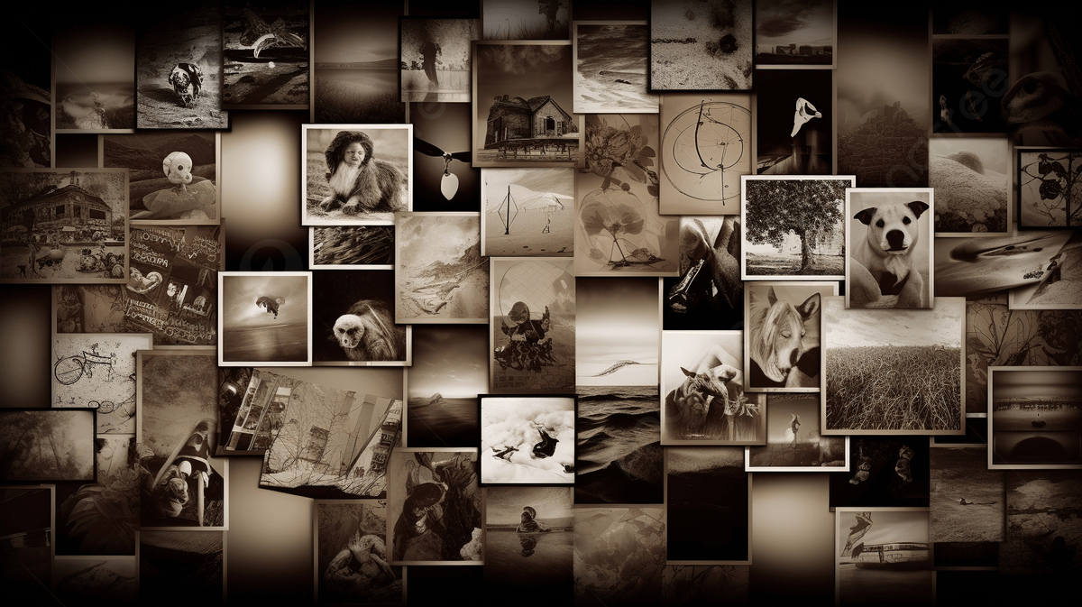 1200x673 Collage Of Art Print Picture In A Dark