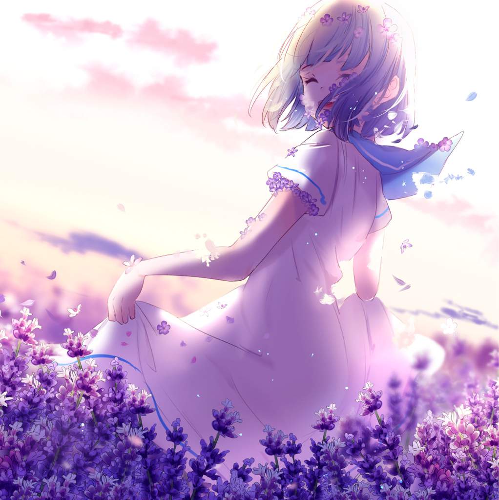 1022x1024 Anime Wallpaper #anime #animegirl #animecute #animekawaii #animeohana #animegreenhair #flowers #ohana #kawaii #cute #luluchwan