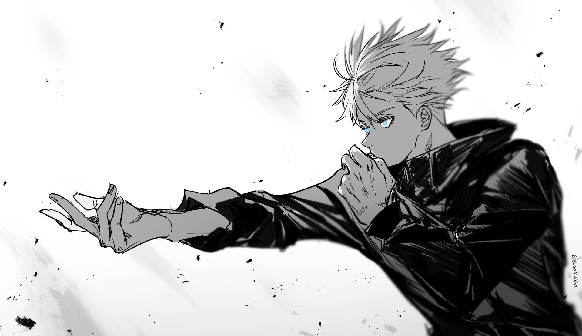1920x1110 Download Gojo Satoru Manga Wallpaper