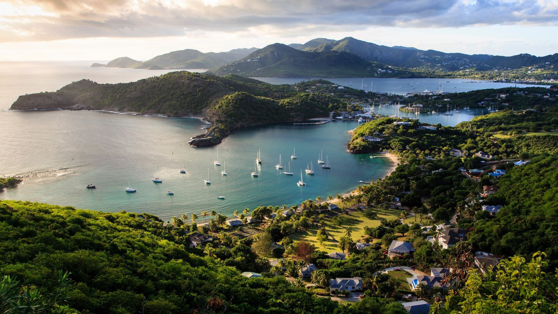 1920x1080 Download wallpaper sea, yachts