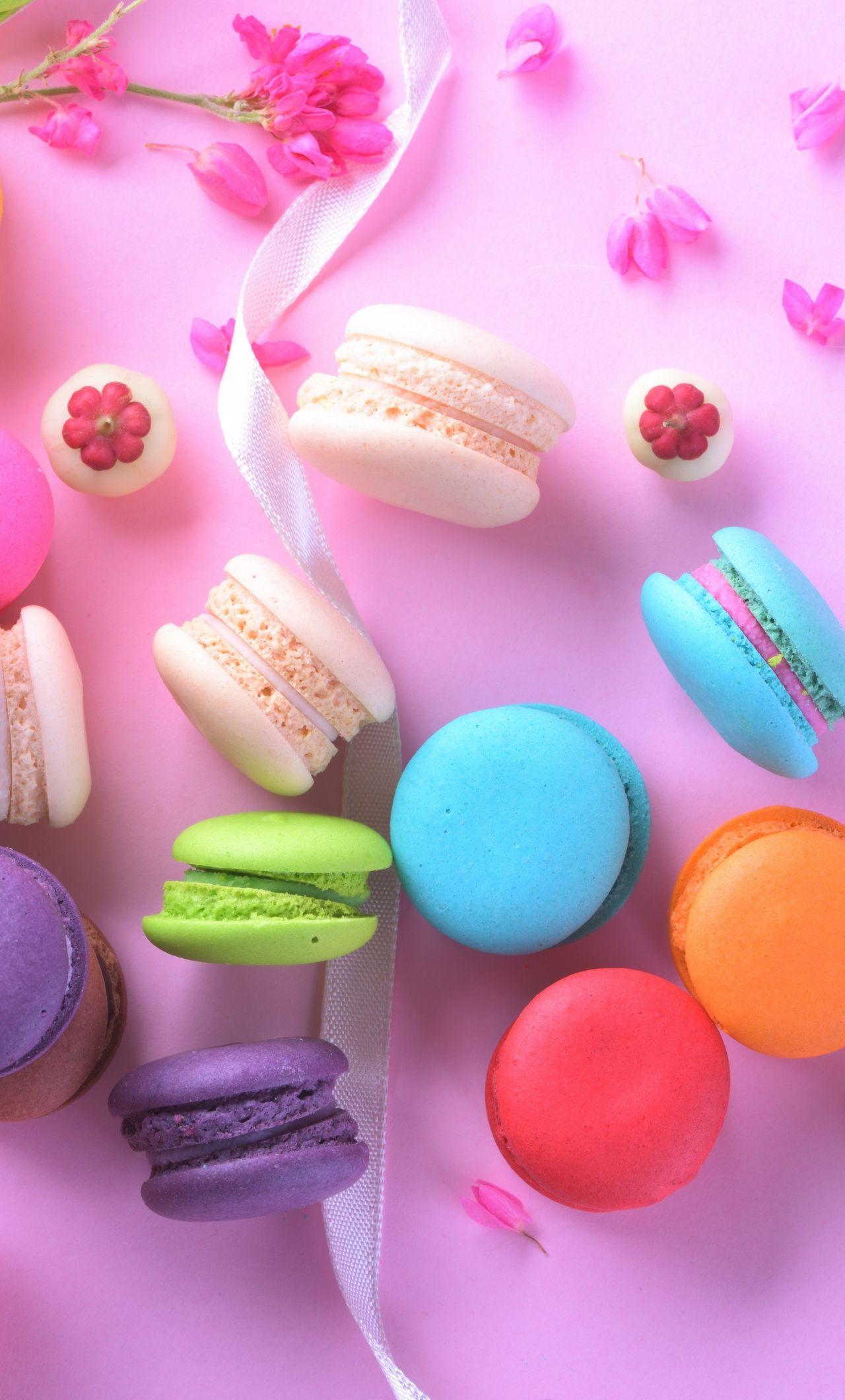 1280x2120 Download 1280x2120 wallpaper macarons, sweets, food