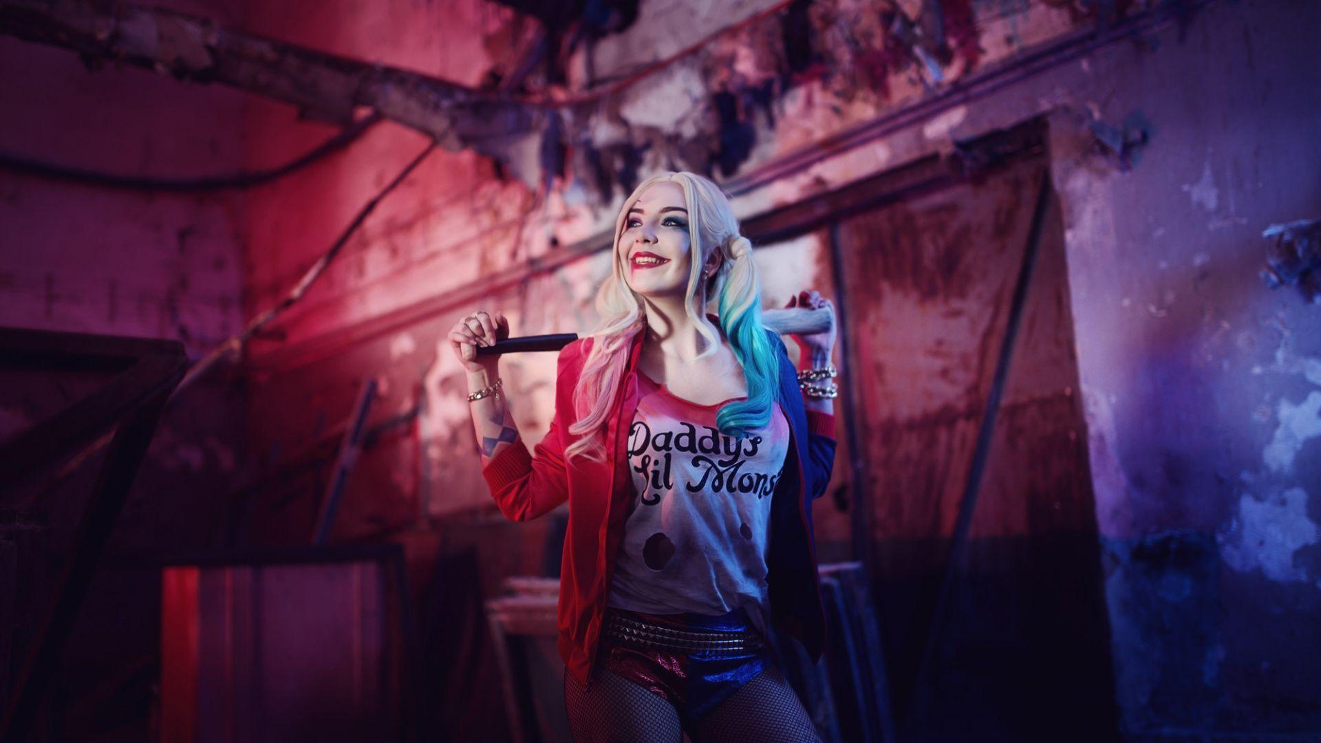 1920x1080 Free download Harley Quinn Background