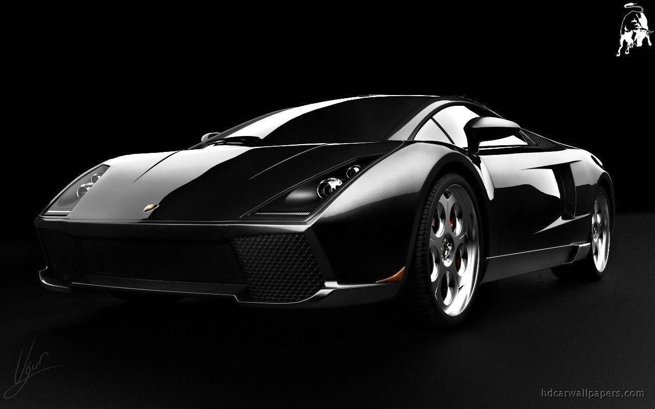1280x800 Black Car Wallpaper