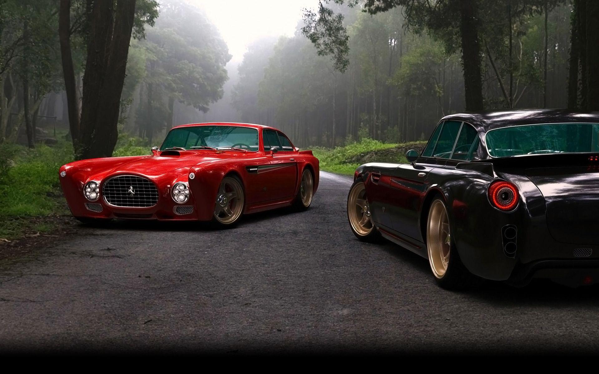 1920x1200 Model Car and Laptop Wallpaper